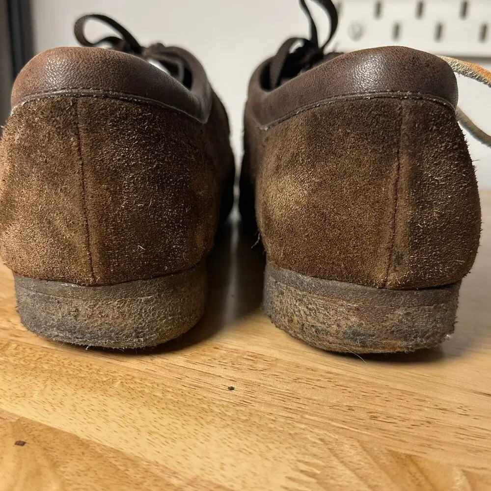 Clarks Originals 36402 Mens Wallabee Brown Suede Shoes Size 13 EUC Classic Crepe